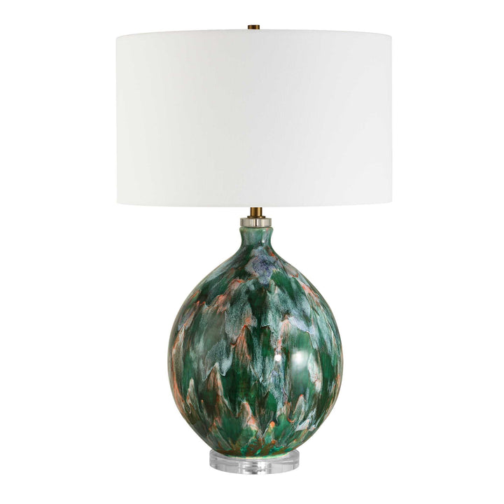 MIHAELA DRIP GLAZE TABLE LAMP