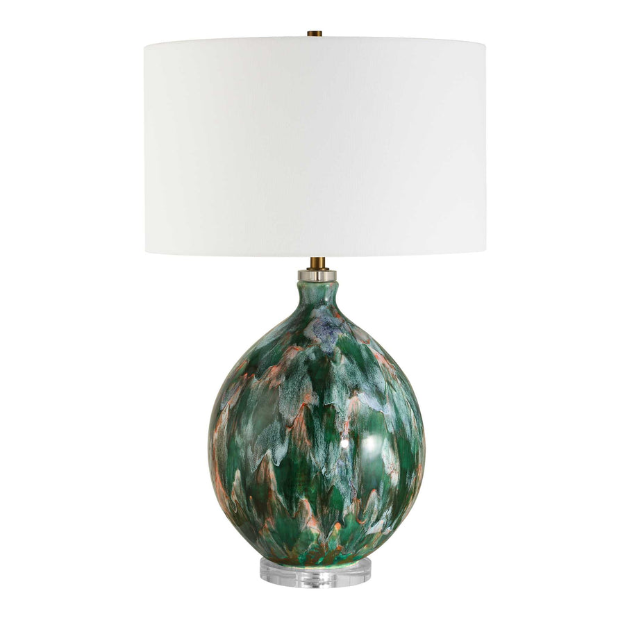 MIHAELA DRIP GLAZE TABLE LAMP