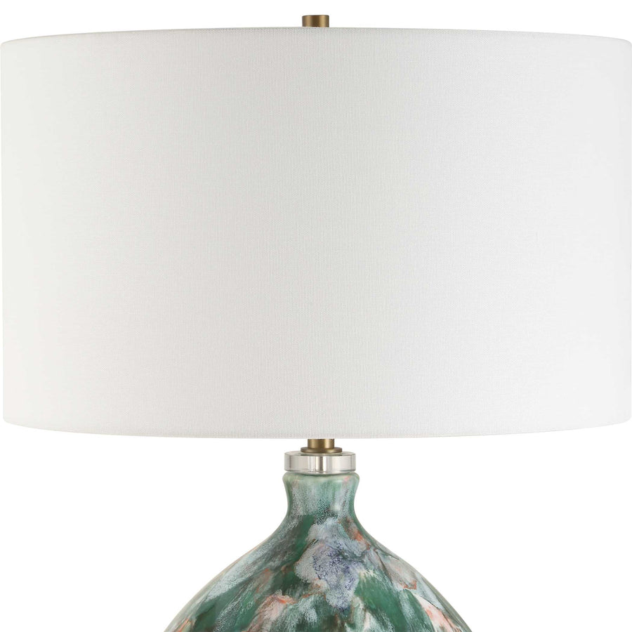 MIHAELA DRIP GLAZE TABLE LAMP