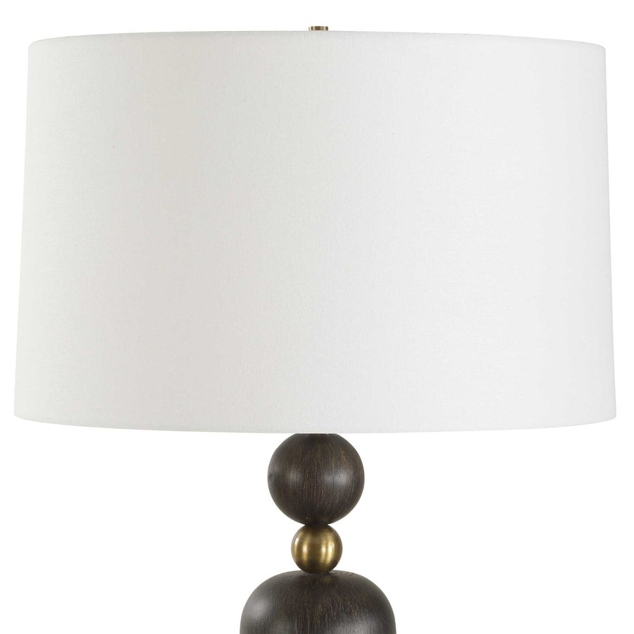 MCQUINN DARK WALNUT TABLE LAMP