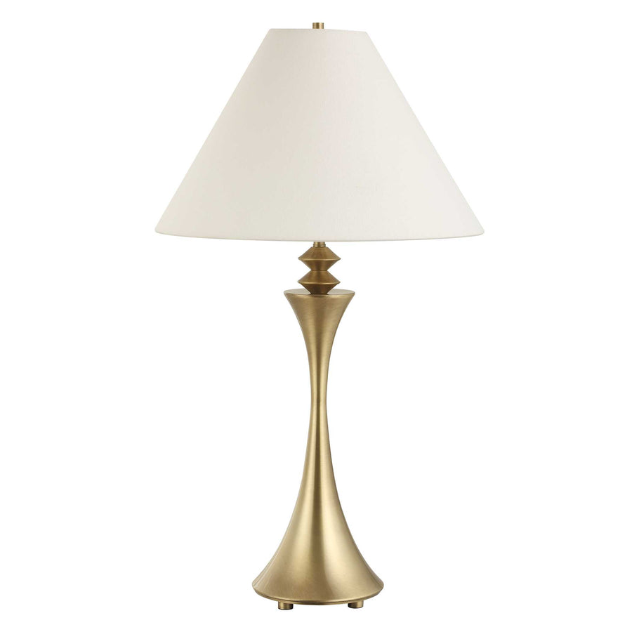 SHAEFER PLATED BRASS TABLE LAMP