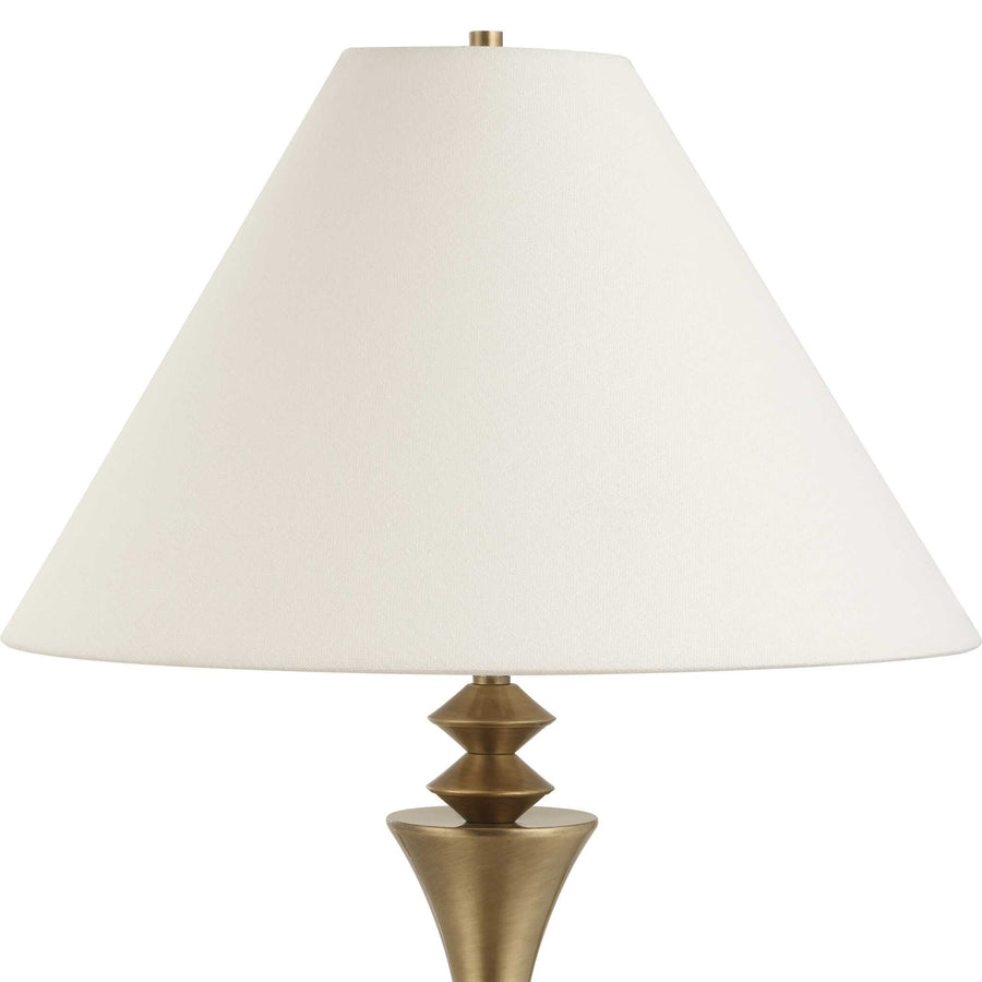 SHAEFER PLATED BRASS TABLE LAMP