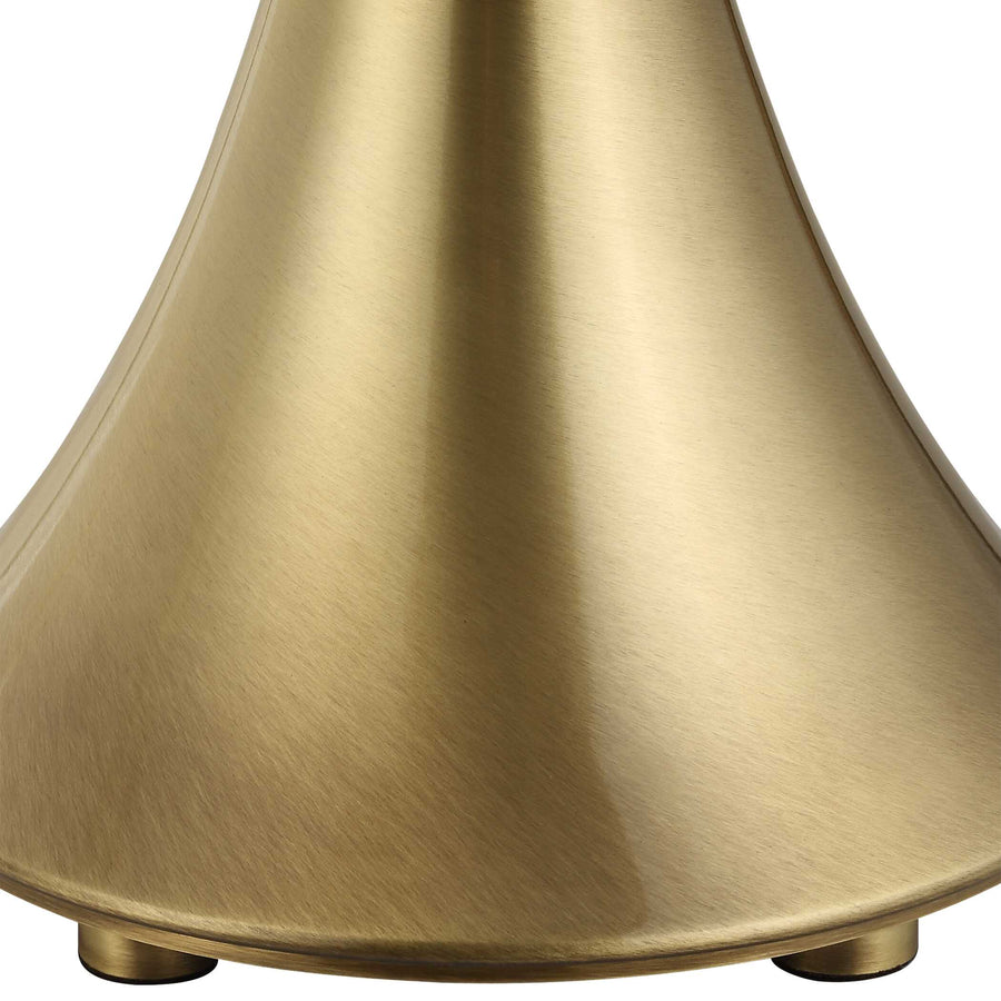 SHAEFER PLATED BRASS TABLE LAMP
