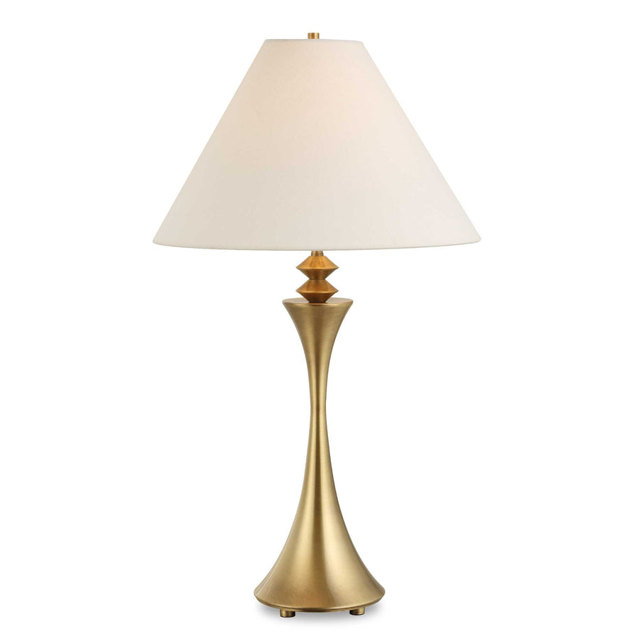 SHAEFER PLATED BRASS TABLE LAMP