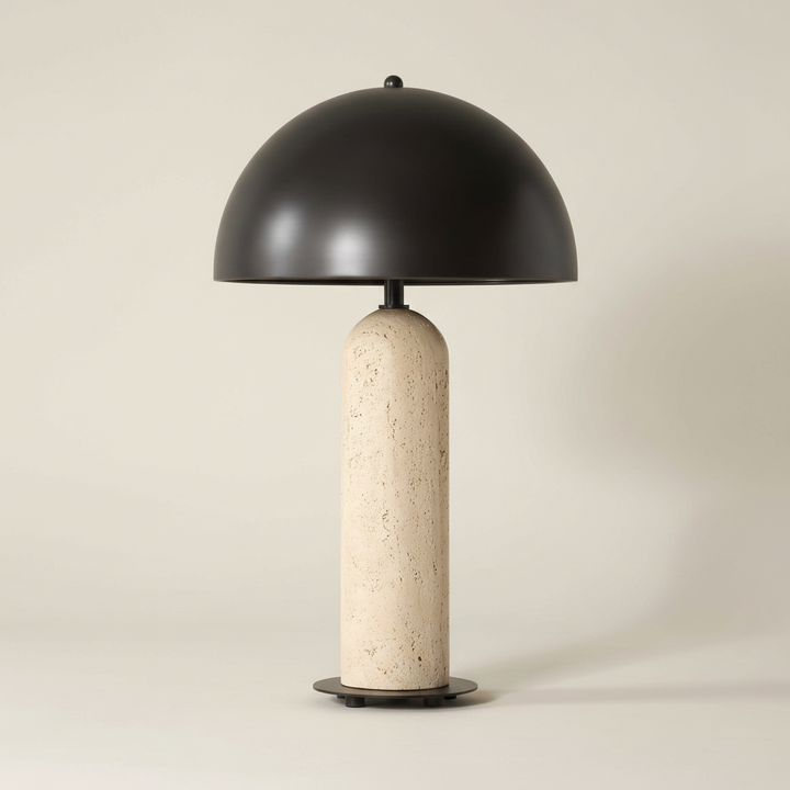 TANAKA INDOOR-OUTDOOR TRAVERTINE TABLE LAMP