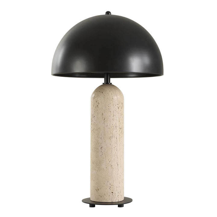 TANAKA INDOOR-OUTDOOR TRAVERTINE TABLE LAMP