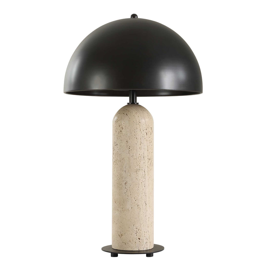 TANAKA INDOOR-OUTDOOR TRAVERTINE TABLE LAMP