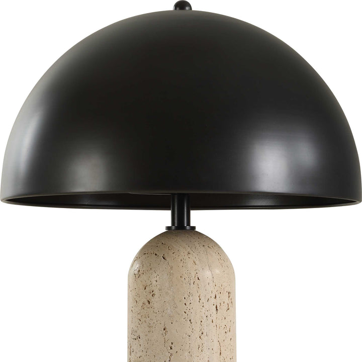 TANAKA INDOOR-OUTDOOR TRAVERTINE TABLE LAMP