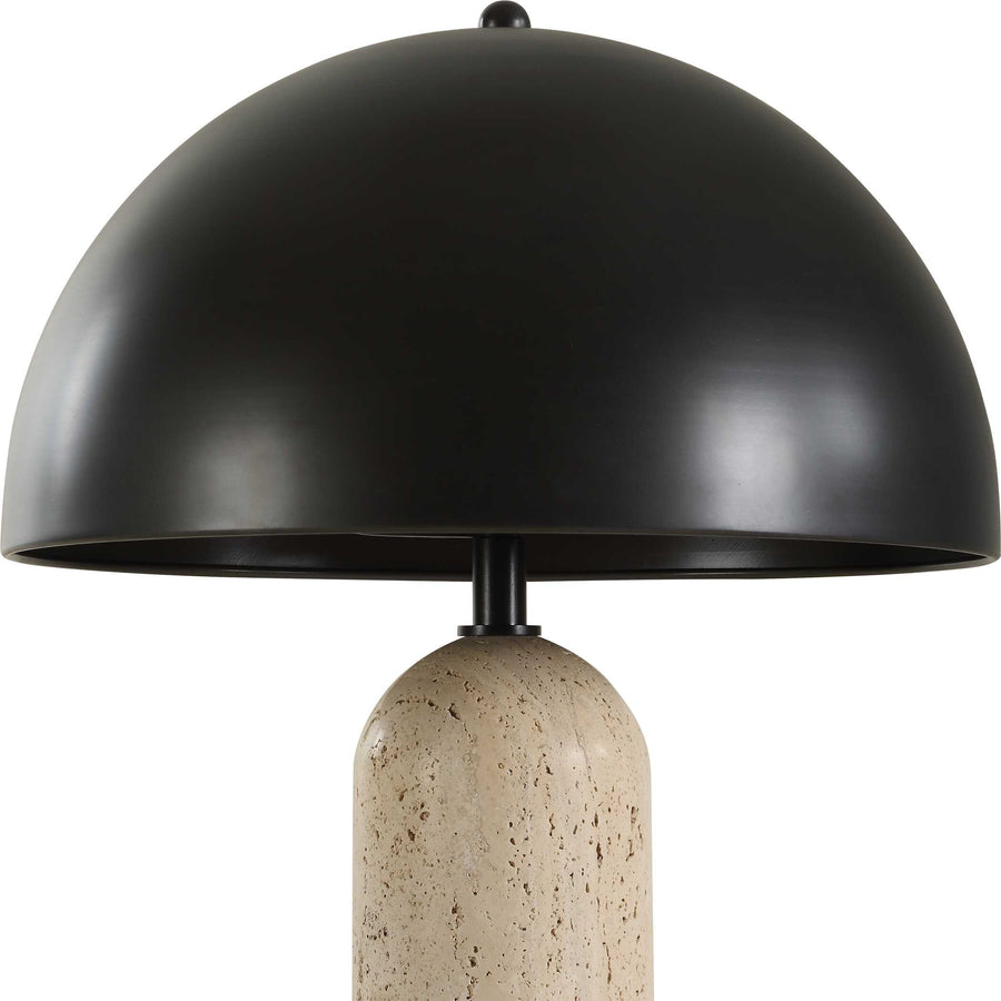TANAKA INDOOR-OUTDOOR TRAVERTINE TABLE LAMP