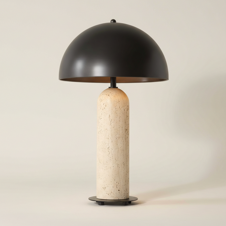 TANAKA INDOOR-OUTDOOR TRAVERTINE TABLE LAMP