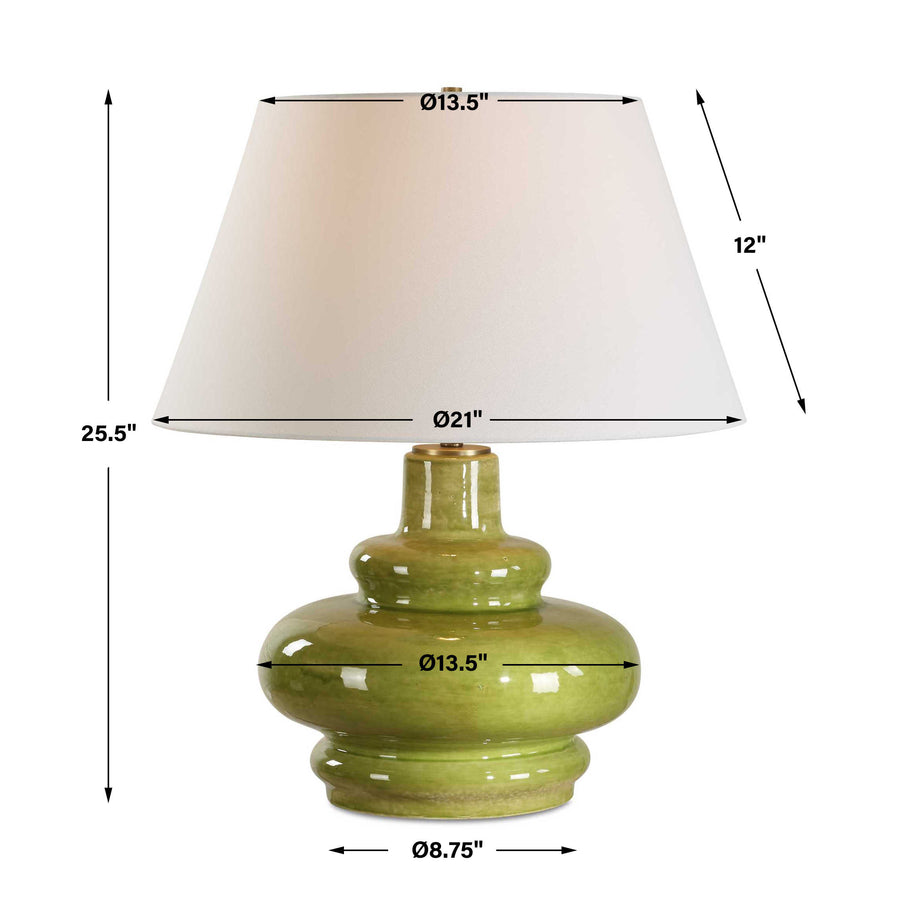 PENNY MOSS GREEN TABLE LAMP