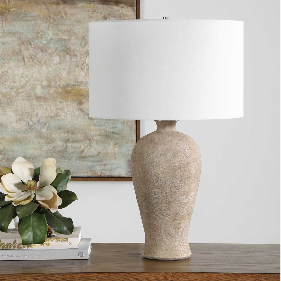 TORRES TEXTURED CERAMIC TABLE LAMP