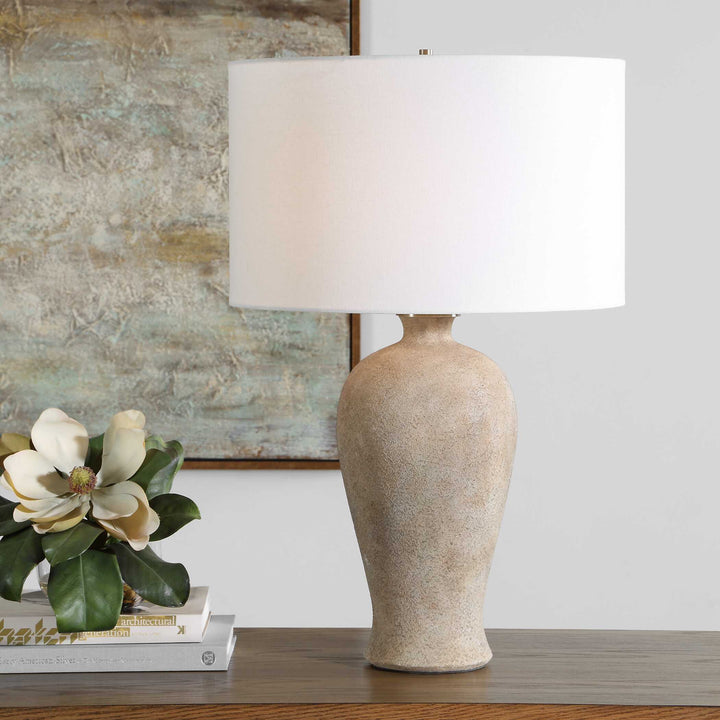 TORRES TEXTURED CERAMIC TABLE LAMP