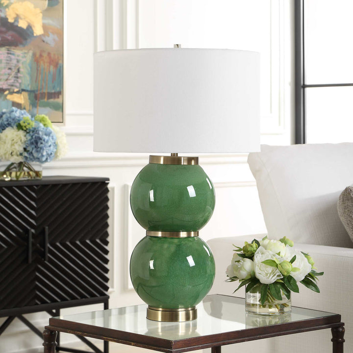 BANNER GREEN SPHERES TABLE LAMP