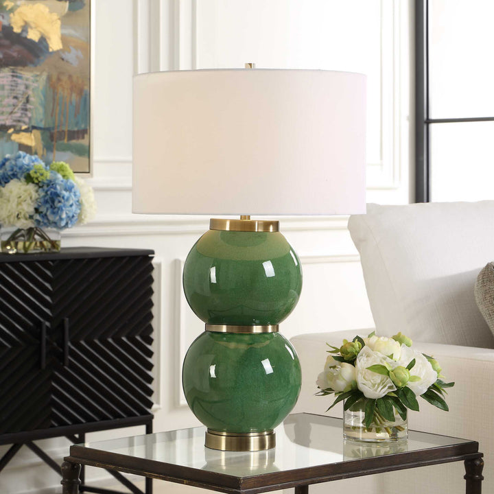 BANNER GREEN SPHERES TABLE LAMP