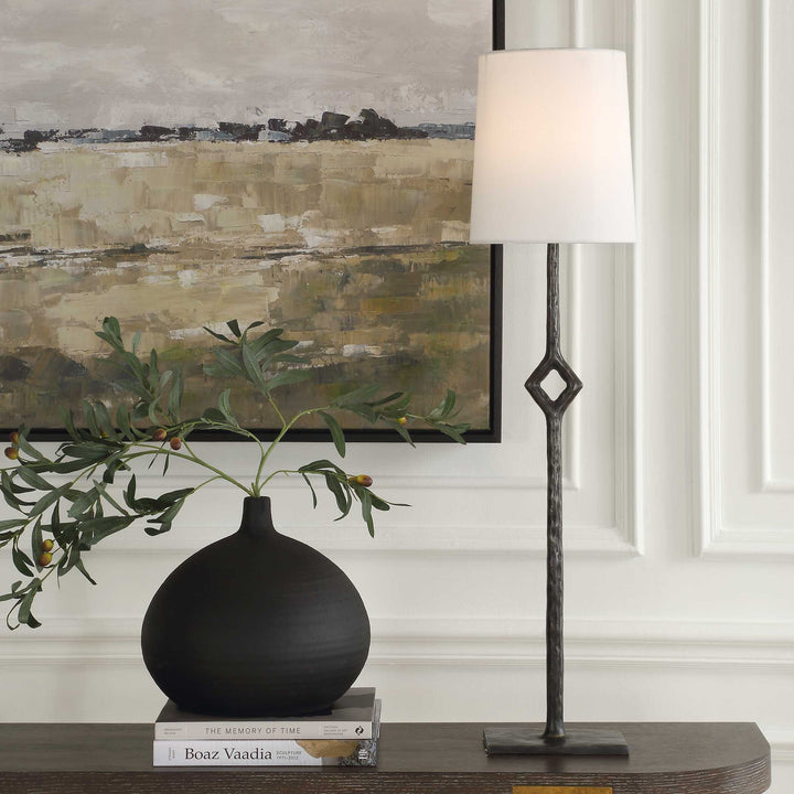 lamp with a white shade