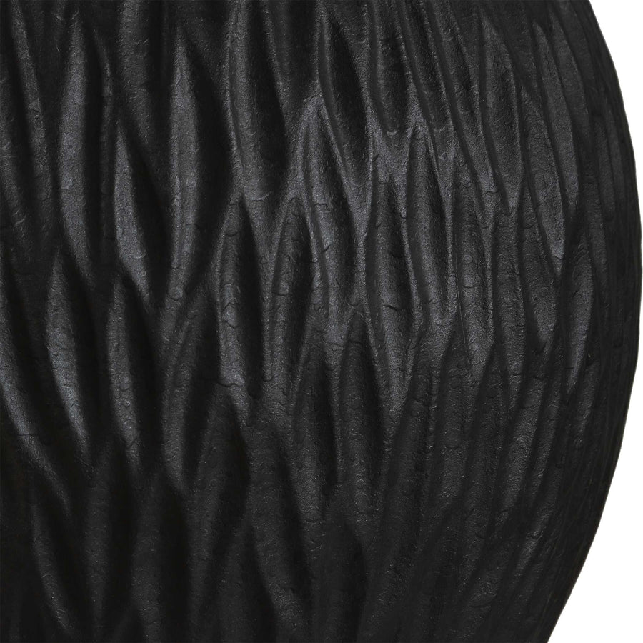 LEVEE SATIN BLACK TABLE LAMP