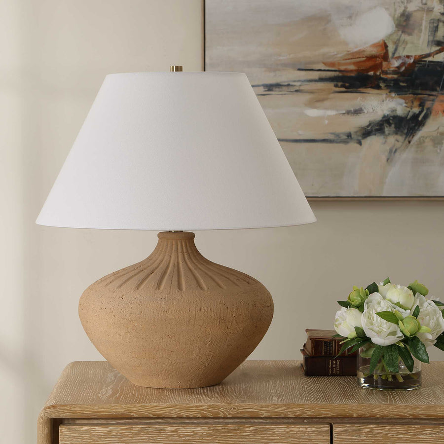 ELDON TERRACOTTA TABLE LAMP