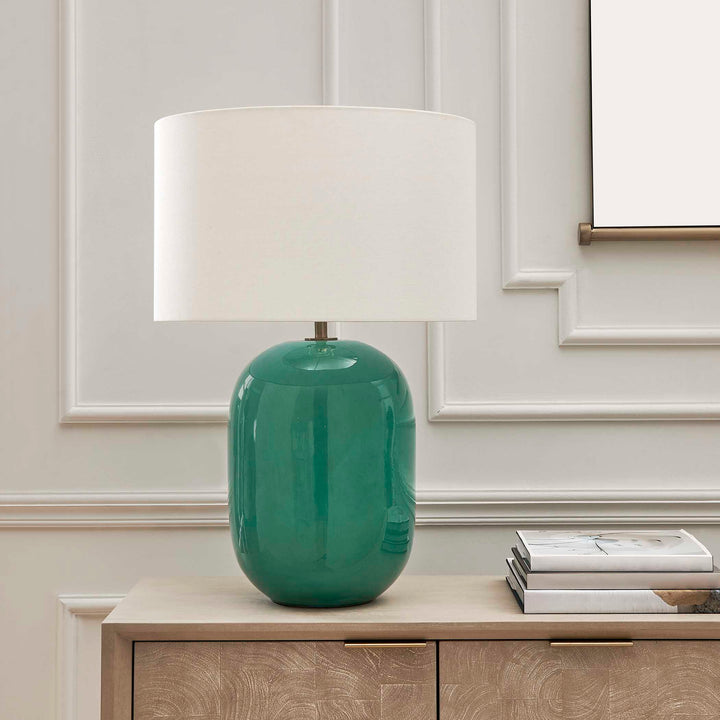 HOLLIS TEAL TABLE LAMP
