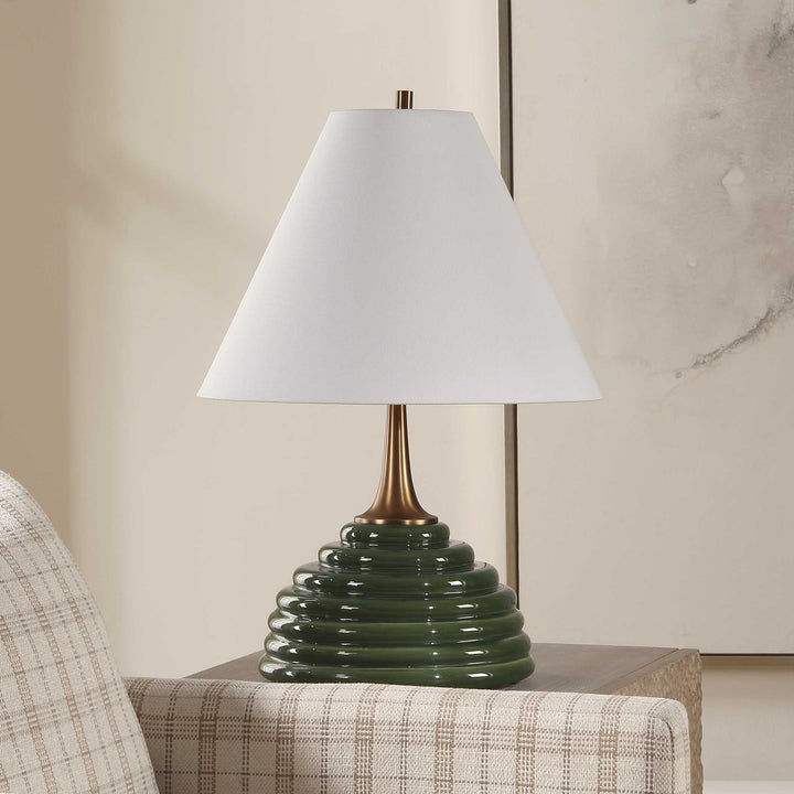 MCKAY DARK GREEN TABLE LAMP