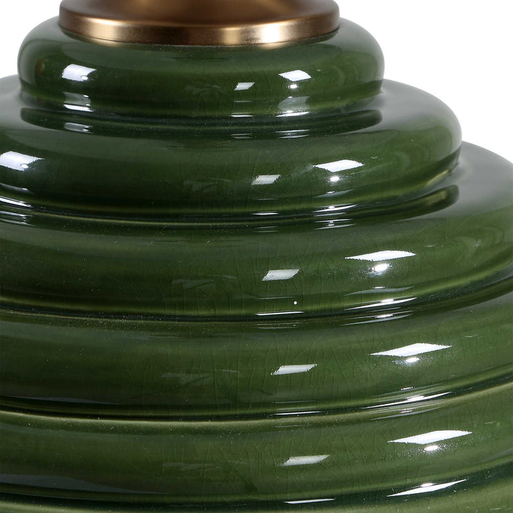 MCKAY DARK GREEN TABLE LAMP