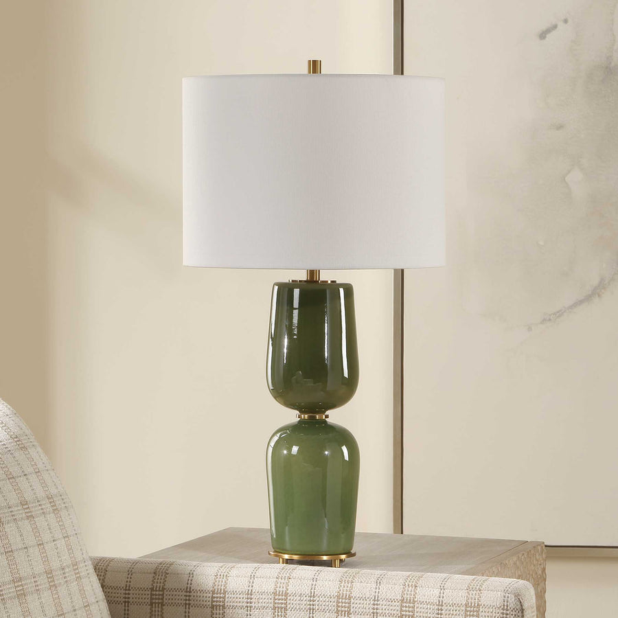 MEYER GREEN TABLE LAMP