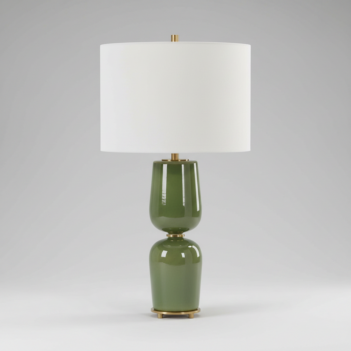 MEYER GREEN CERAMIC TABLE LAMP