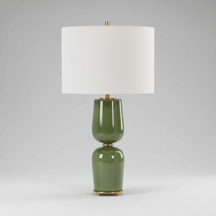MEYER GREEN CERAMIC TABLE LAMP