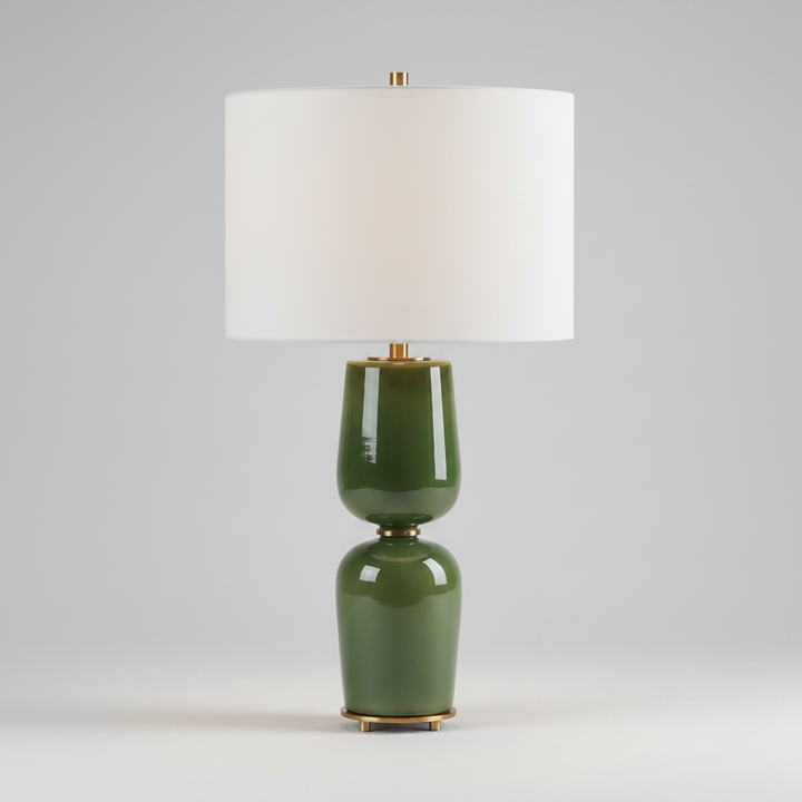 MEYER GREEN CERAMIC TABLE LAMP