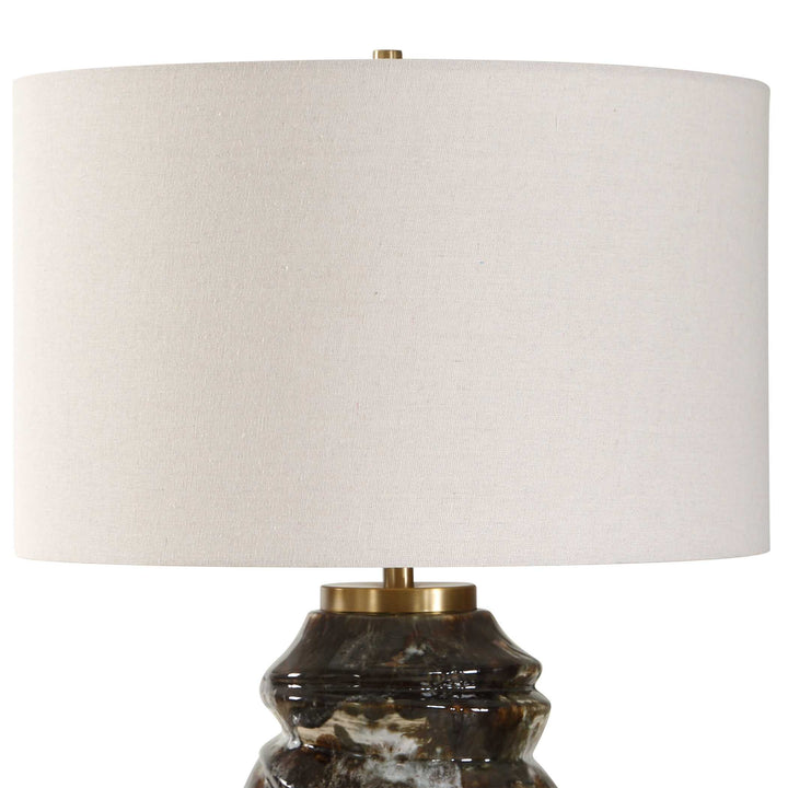 CUOCO MOTTLED BROWN TABLE LAMP