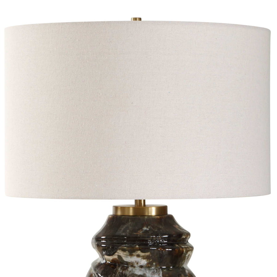 CUOCO MOTTLED BROWN TABLE LAMP