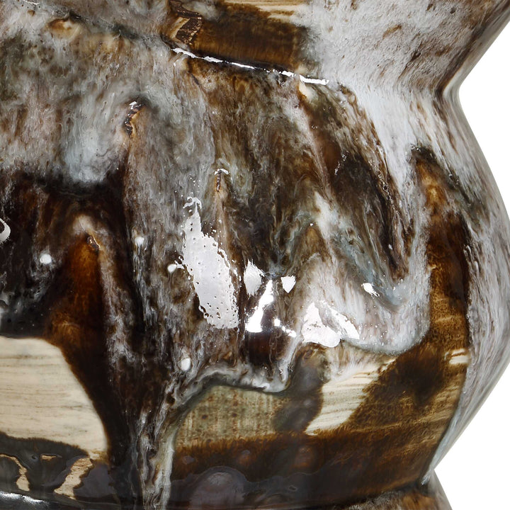 CUOCO MOTTLED BROWN TABLE LAMP