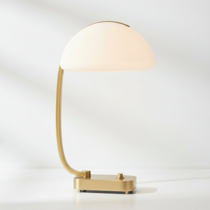 BEND THE RULES BRASS DESK LAMP