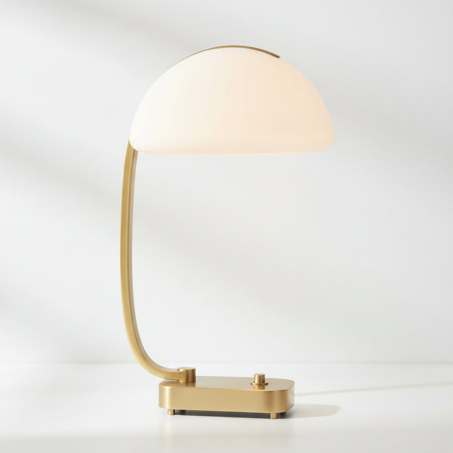BEND THE RULES BRASS DESK LAMP