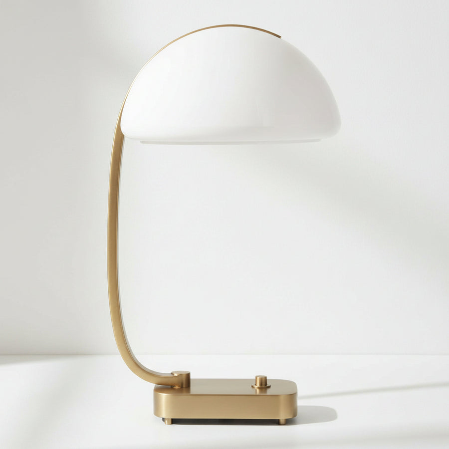 BEND THE RULES BRASS DESK LAMP
