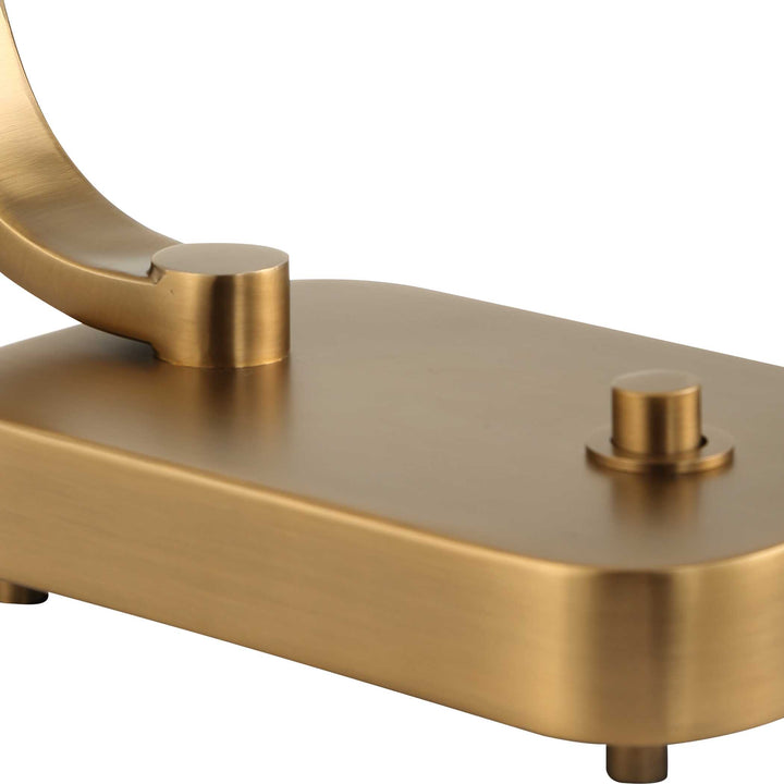 BEND THE RULES BRASS DESK LAMP