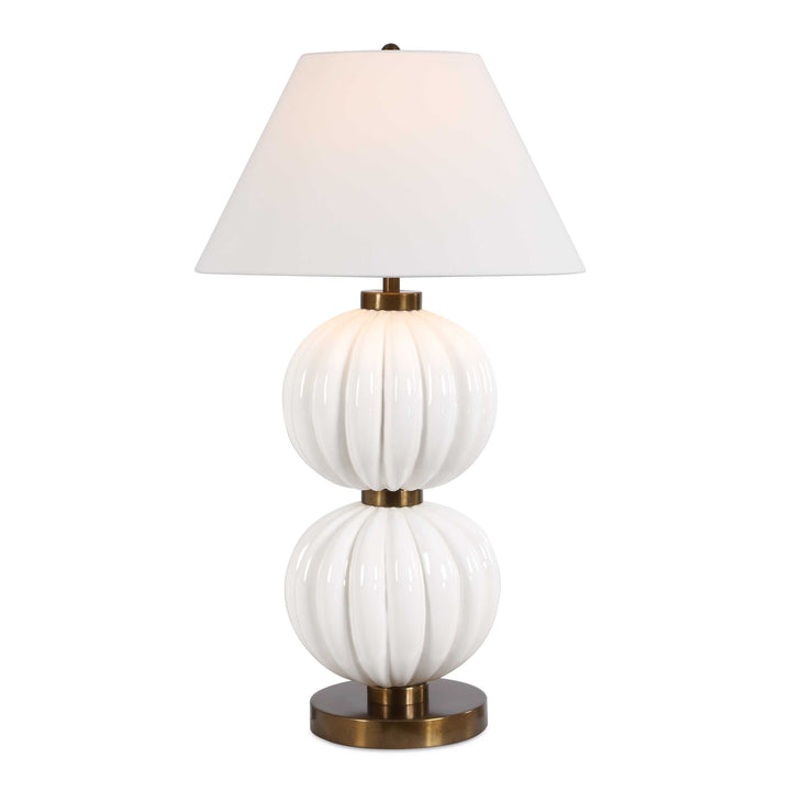 IRENA WHITE SPHERE TABLE LAMP