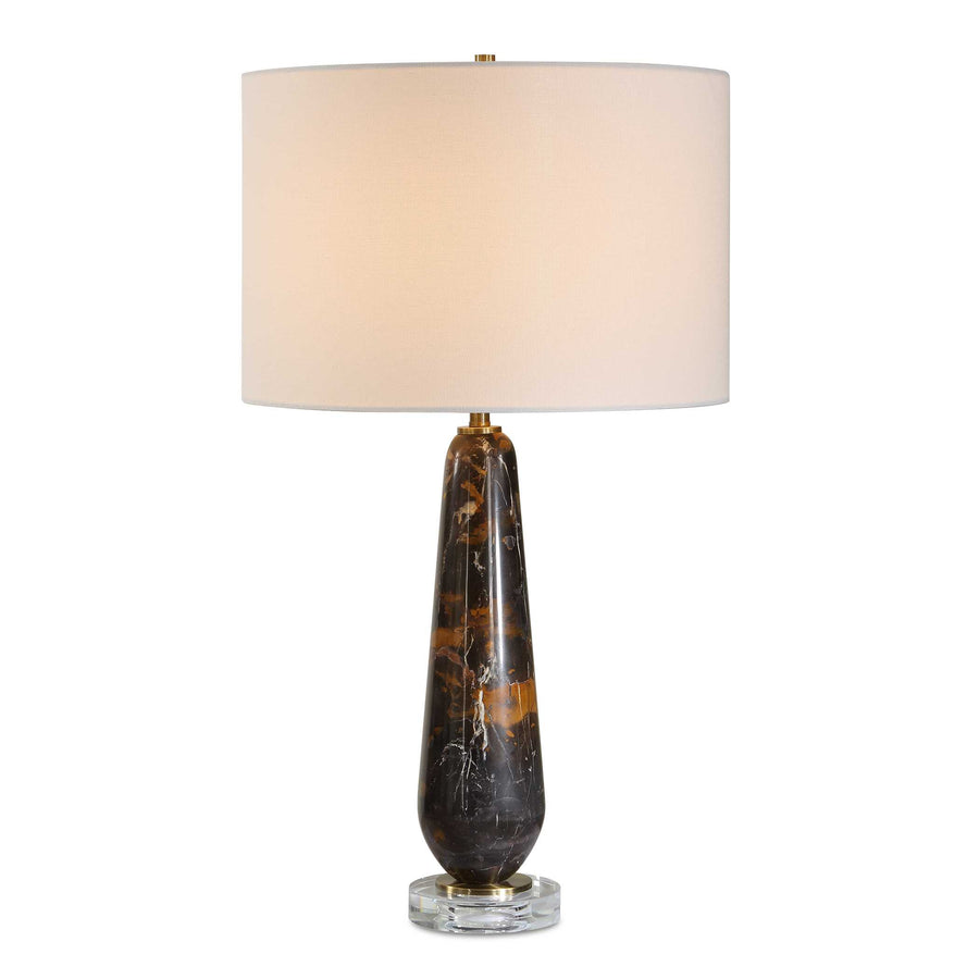 DAMES DARK MARBLE TABLE LAMP