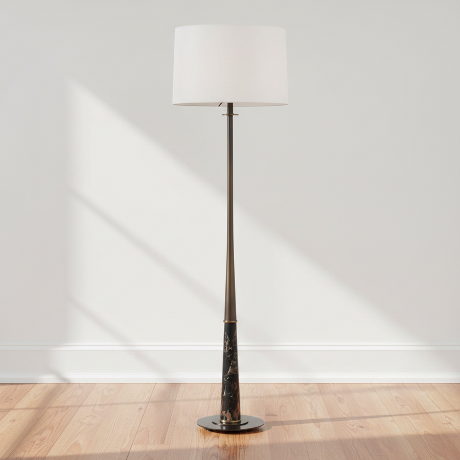 RICO BRASS & MARBLE FLOOR LAMP