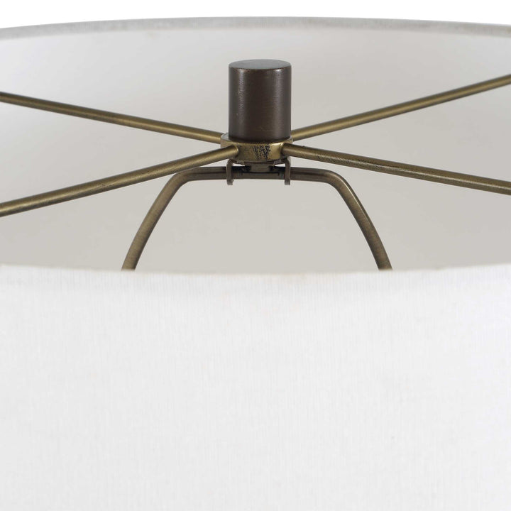 RICO BRASS & MARBLE FLOOR LAMP