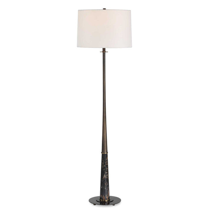 RICO BRASS & MARBLE FLOOR LAMP