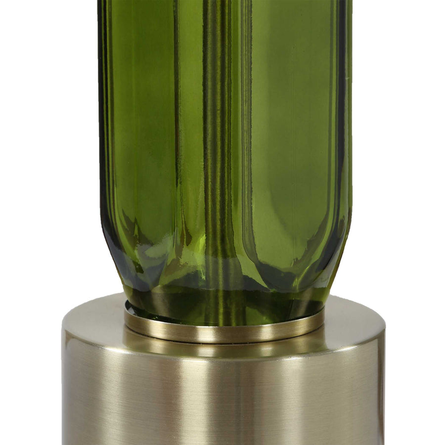 ASPIS GREEN GLASS TABLE LAMP