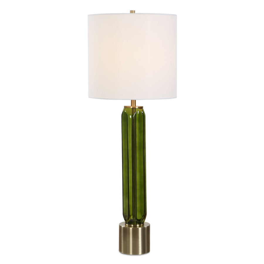 ASPIS GREEN GLASS TABLE LAMP