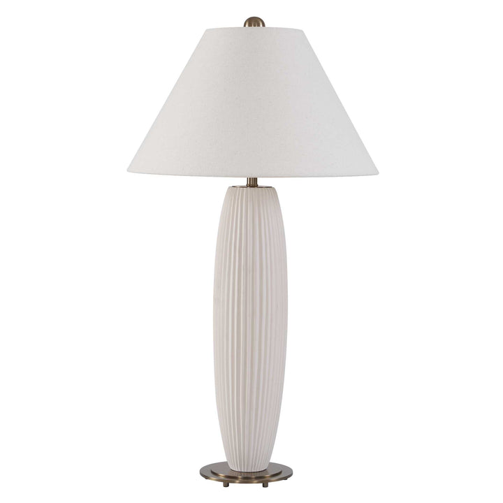 BRINSLEY IVORY CERAMIC TABLE LAMP