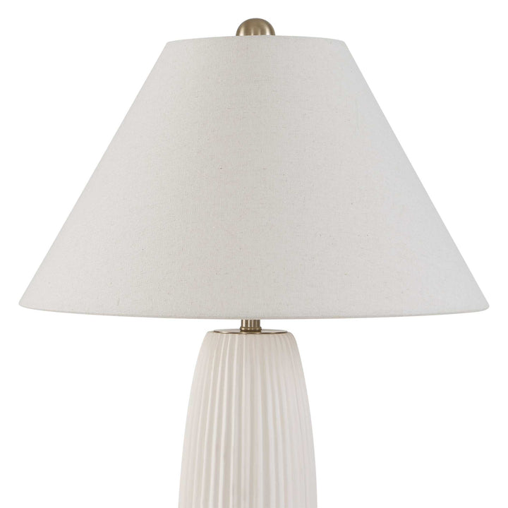 BRINSLEY IVORY CERAMIC TABLE LAMP