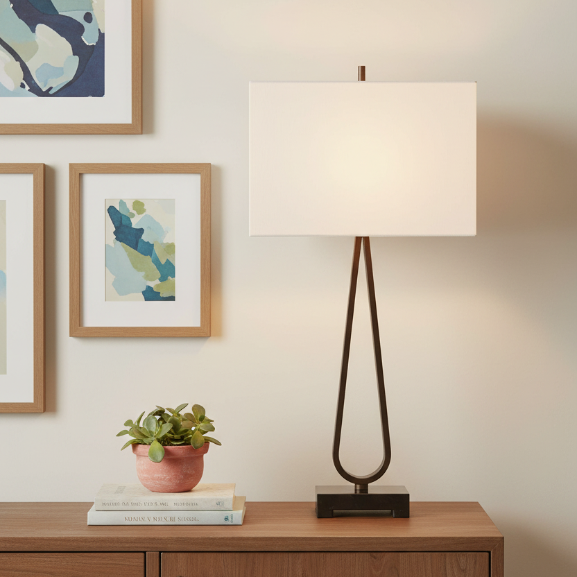 GALLOWAY DARK BRONZE TABLE LAMP