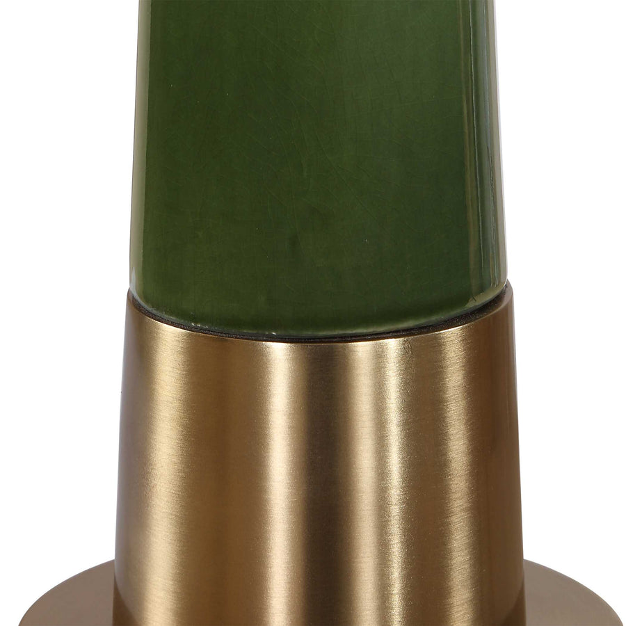 RICCARDI MOSS GREEN CERAMIC BUFFET LAMP