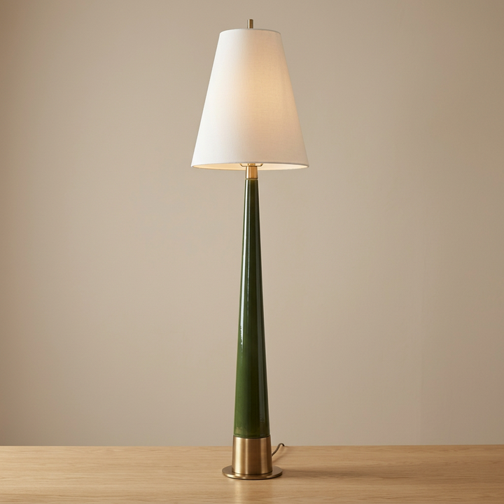 RICCARDI MOSS GREEN CERAMIC BUFFET LAMP