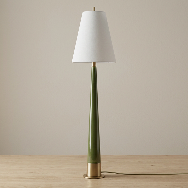 RICCARDI MOSS GREEN CERAMIC BUFFET LAMP