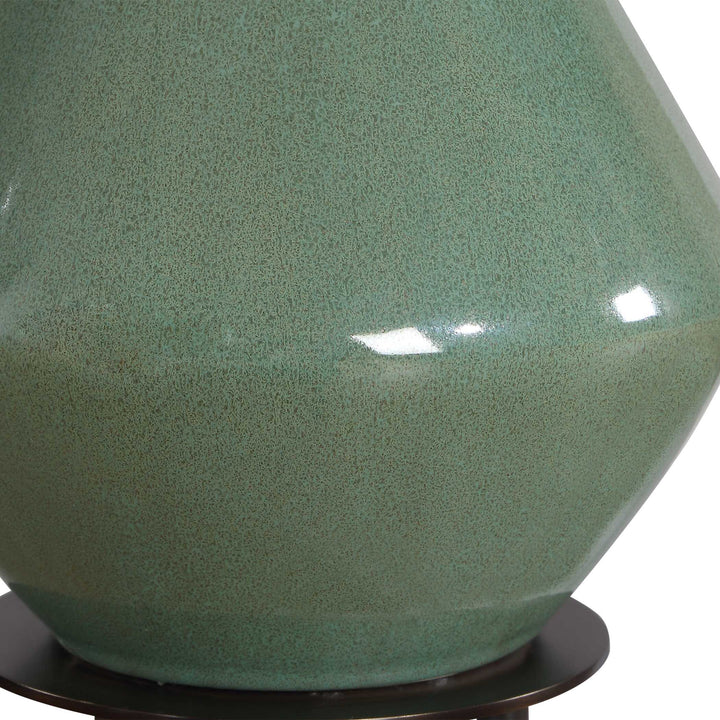 KITLEY SAGE GREEN CERAMIC LAMP